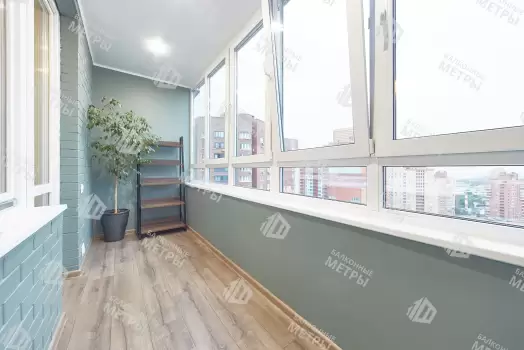 Отделка балкона гипсокартоном с покраской