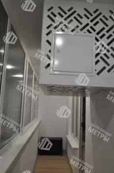 Остекление балкона в серии дома 01-ПЗ с утеплением и отделкой